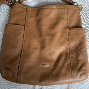 light brown coach large bag
